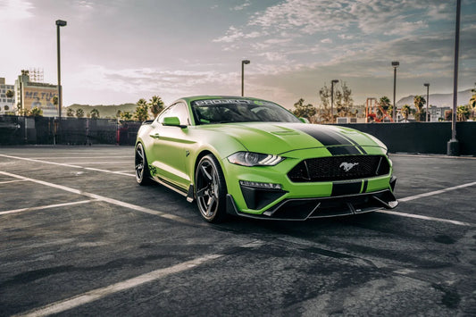 Ford Mustang by @black5.0whitewheels