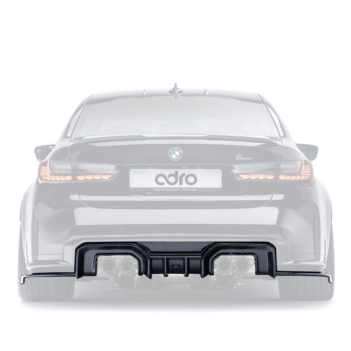 BMW G80 M3 プリプレグ リアディフューザー