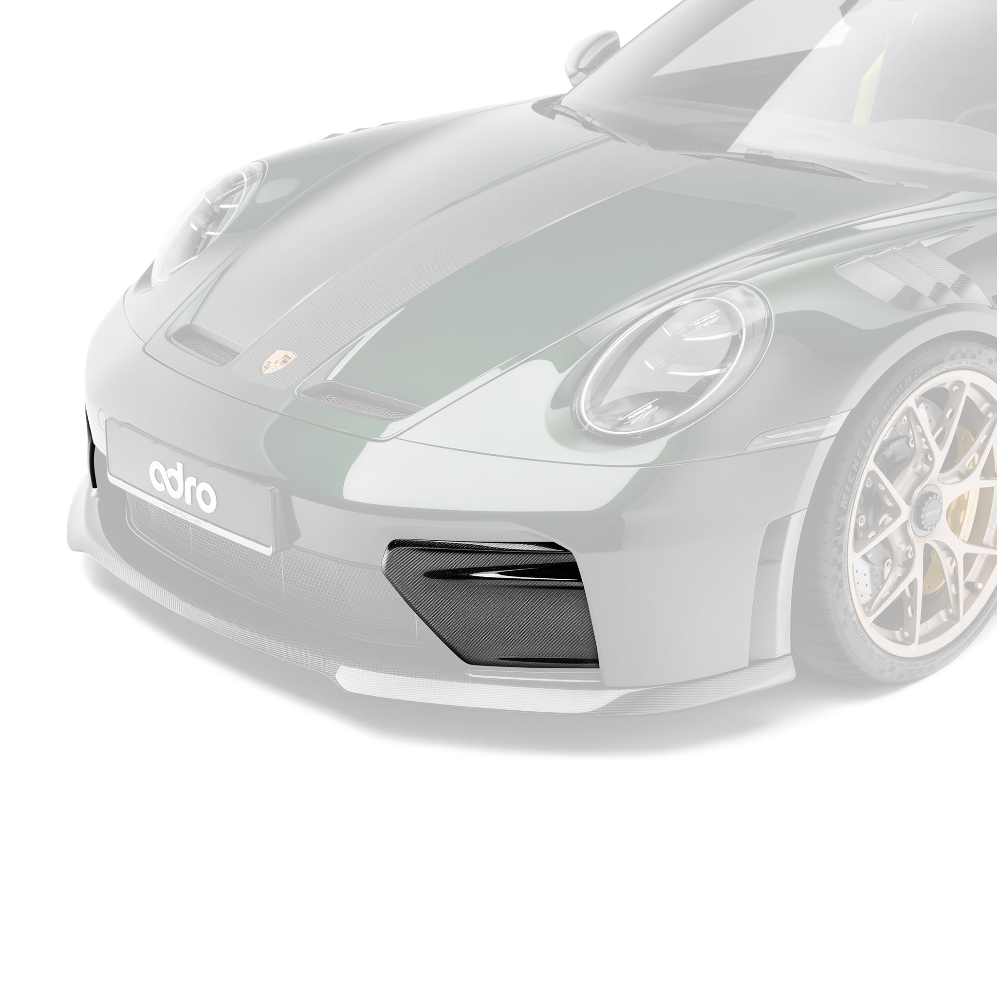 PORSCHE 992.2 GT3 プリプレグカーボンファイバー エアインテークトリム