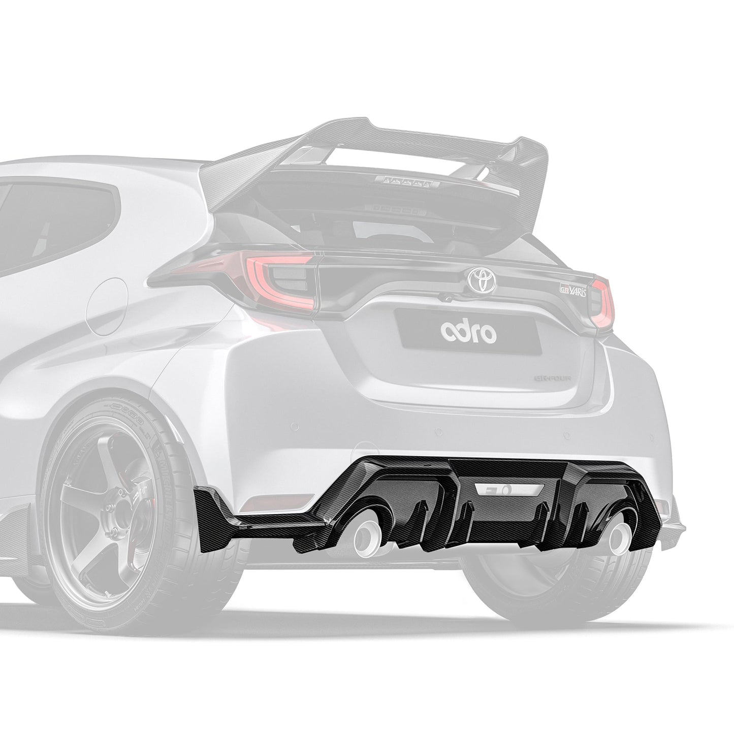 TOYOTA GR YARIS (GEN 1) カーボンファイバー リアディフューザー