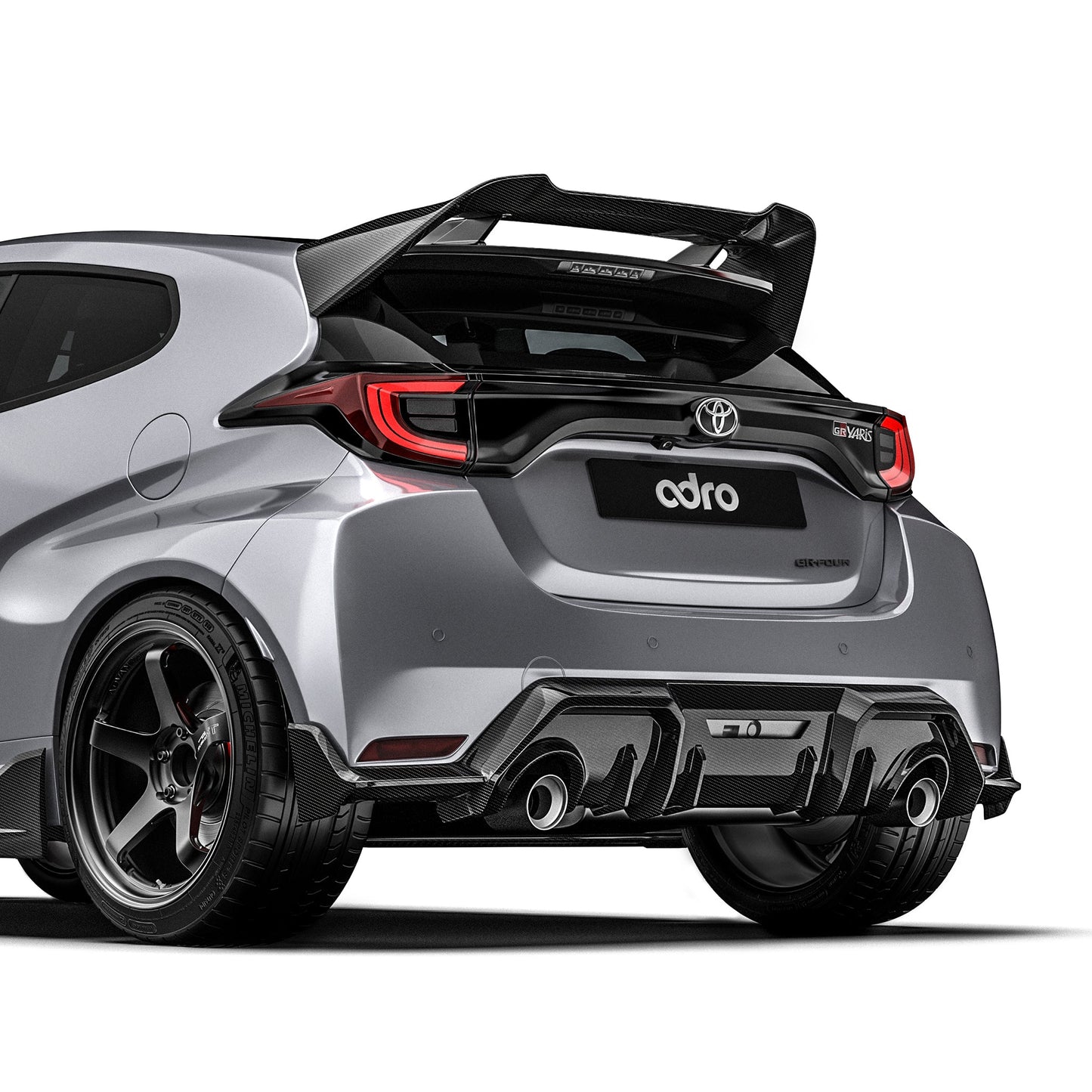 TOYOTA GR YARIS (GEN 1) カーボンファイバー リアディフューザー
