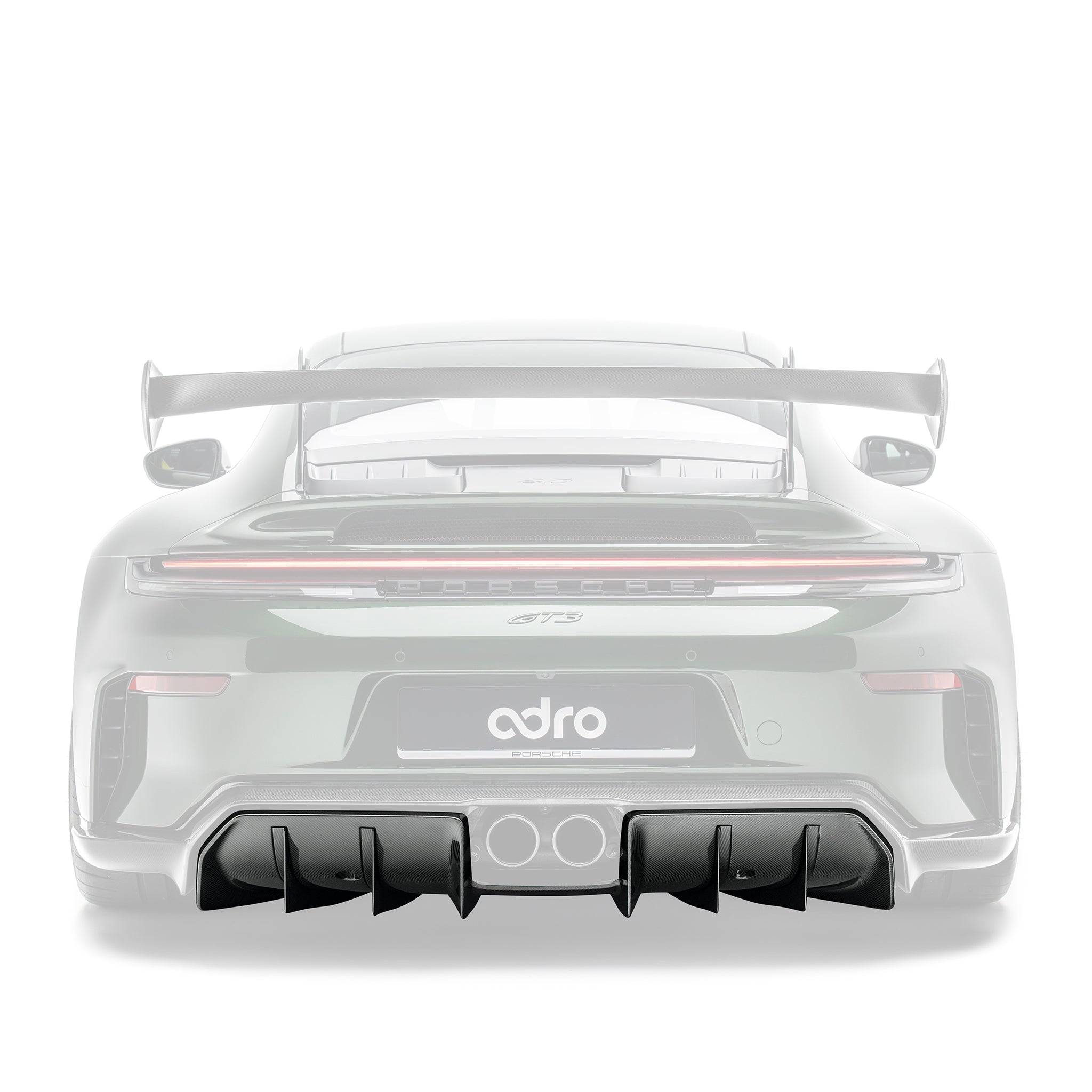 PORSCHE 992.2 GT3 プリプレグカーボンファイバー リアディフューザー