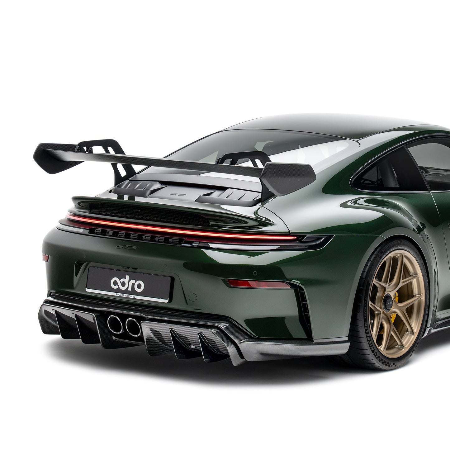 PORSCHE 992.2 GT3 プリプレグカーボンファイバー リアディフューザー