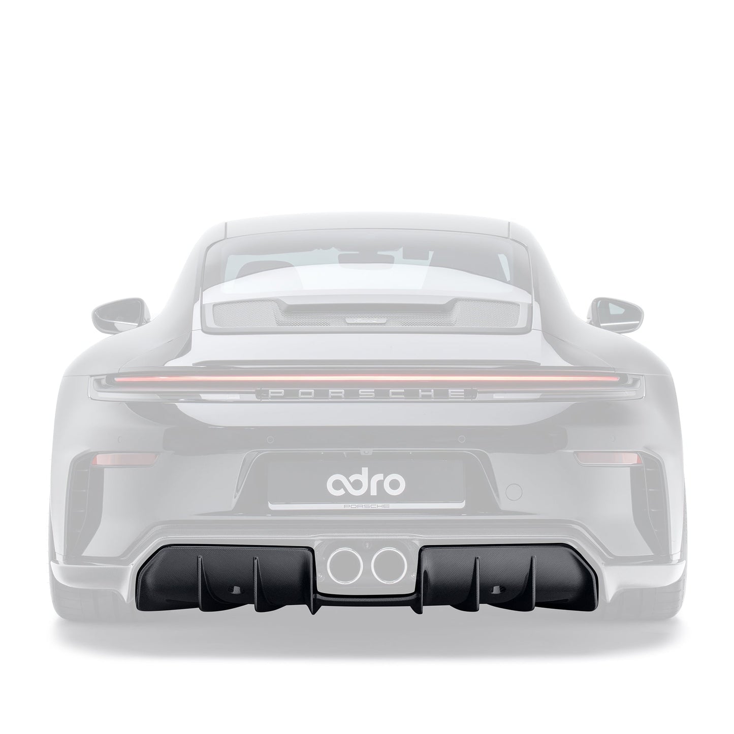 PORSCHE 992.2 GT3 TOURING PREPREG CARBON FIBER REAR DIFFUSER ADRO US