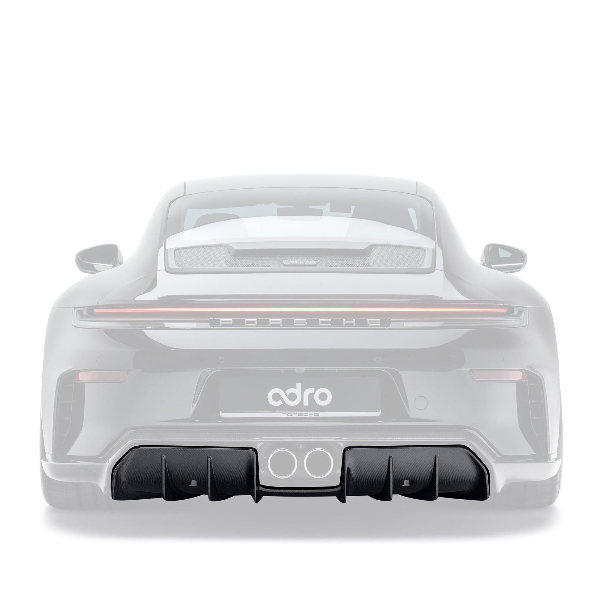 PORSCHE 992.2 GT3 TOURING PREPREG CARBON FIBER REAR DIFFUSER ADRO US
