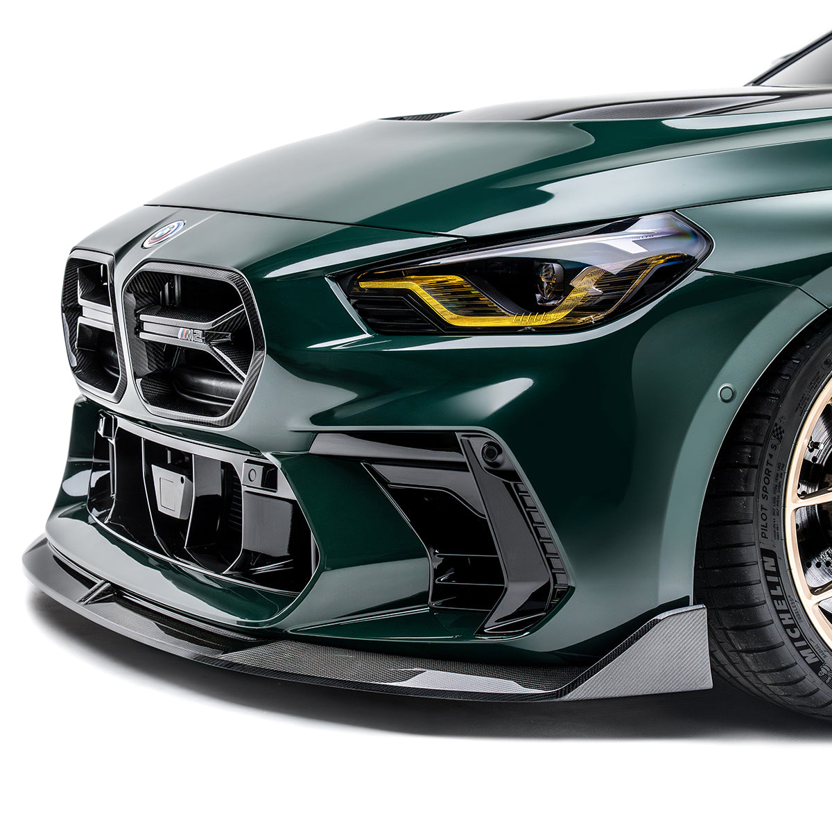BMW G87 M2 カーボンファイバー フロントリップ（ADRO バンパー用）V2