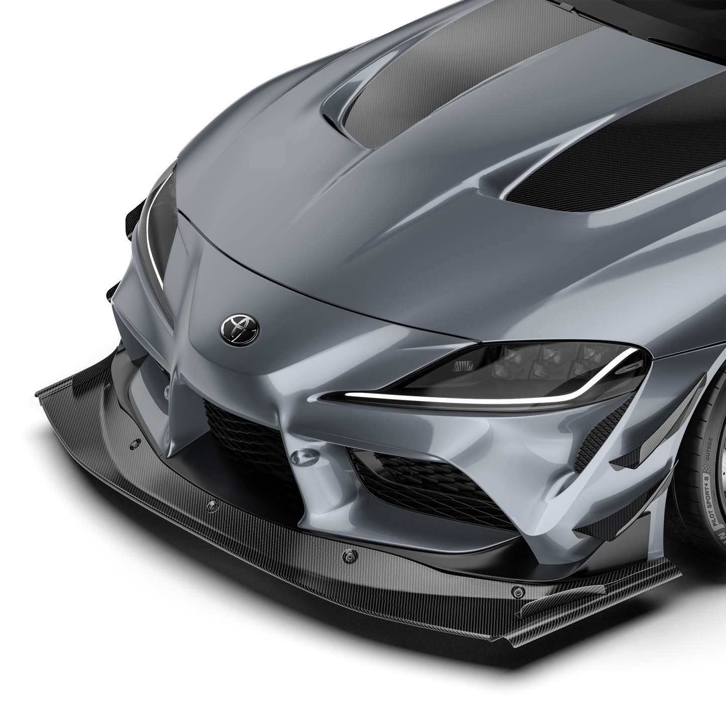 TOYOTA GR SUPRA ARD プリプレグ カナード（ストックバンパー）